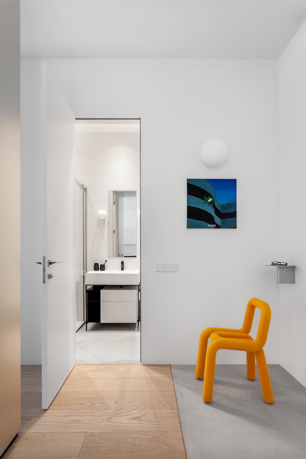 60平公寓白色极简风格设计